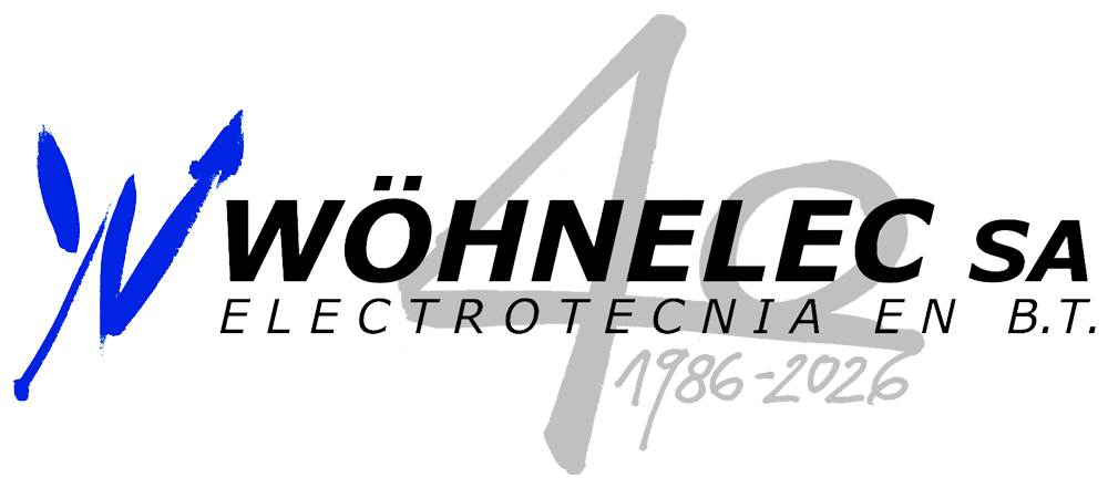 Logo 40 anys Wohnelec